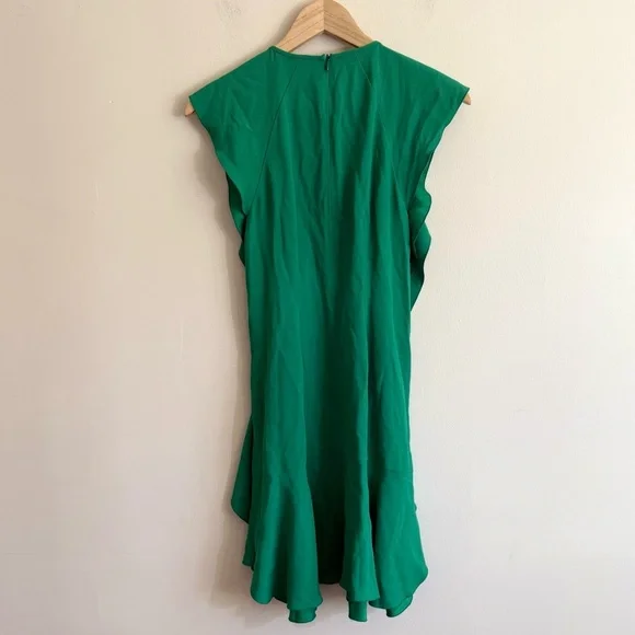 Valentino Ruffle  Shift Dress Kelly green size 40 Small - Picture 6 of 13